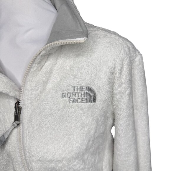 The North Face Osito womens fleece jacket M Medium white gray - Picture 2 of 7